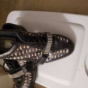 Baby Phat Black and Purple Edgy Sneakers